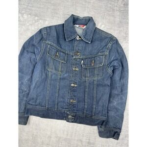 Vintage 70s Denim Jacket Mens 40 Blue Denim‎ Simco Type 3 Trucker Simpsons